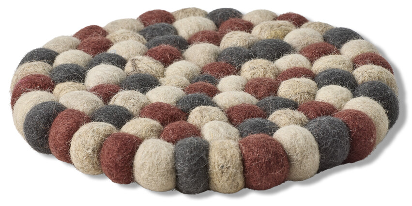 Wooly - Grytunderlägg, Ø 21 cm - Flerfärgad