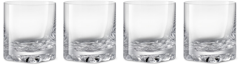 Erik Doubled old fashion - Glas, H 9 Ø 8,5 cm, 34 cl, 4-pack - Vit