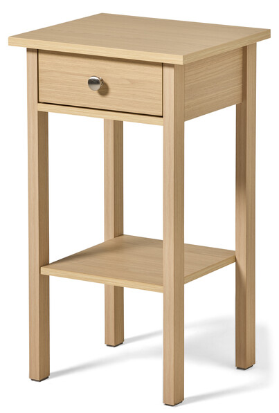 Story - Sängbord med 1 låda, 40x35x70 cm - Beige