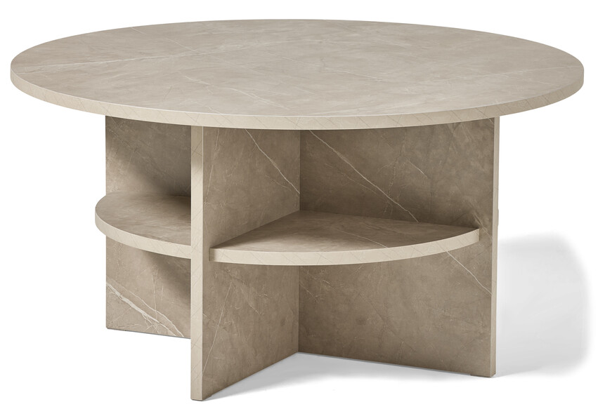Ciara - Soffbord Ø80 H41,5 cm - Beige