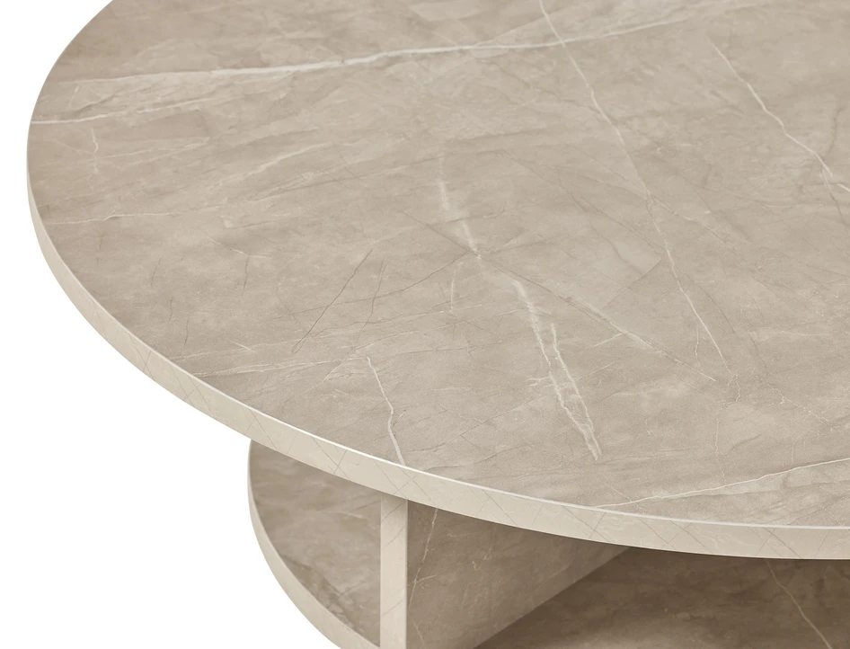 Ciara - Soffbord Ø80 H41,5 cm - Beige