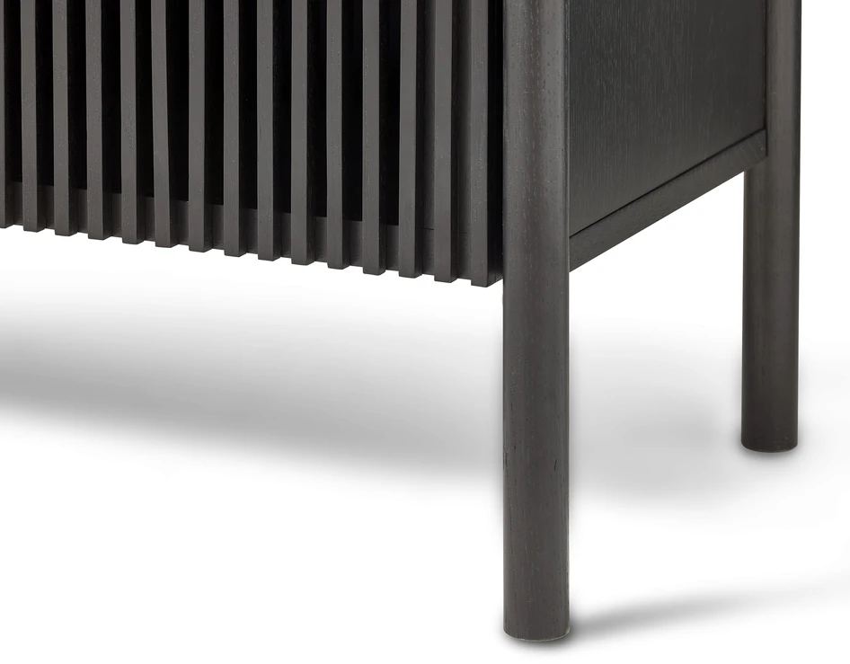 Astrid - Tv-bänk, 165x40x60 cm - Svart