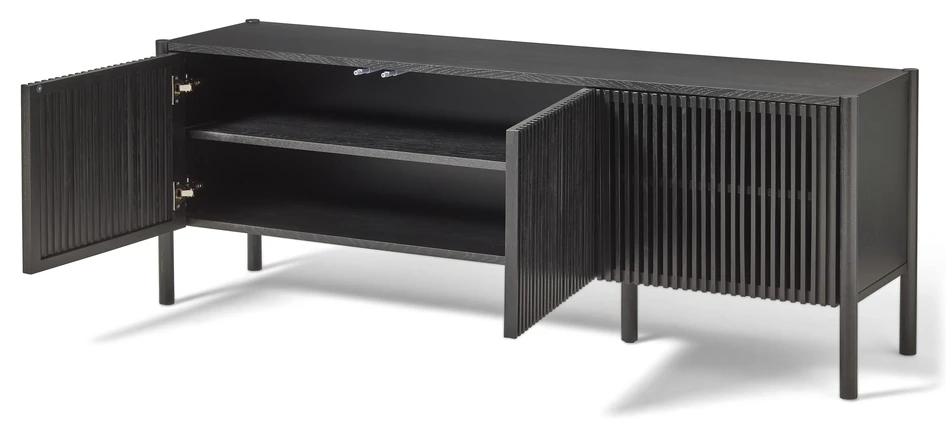 Astrid - Tv-bänk, 165x40x60 cm - Svart