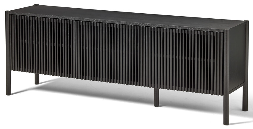Astrid - Tv-bänk, 165x40x60 cm - Svart