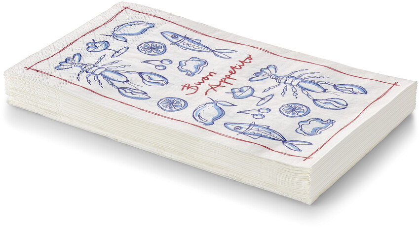 Buon Appetito - Servett, 33x40 cm, 20-pack - Flerfärgad