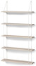Axel - Vägghylla, B 80 cm - Beige