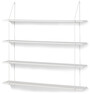 Axel - Vägghylla, B 120 cm - Vit