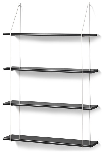 Axel - Vägghylla, B 80 cm - Svart