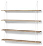 Axel - Vägghylla, B 120 cm - Brun
