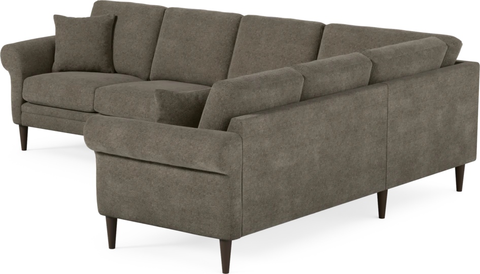 Eden - Hörnsoffa, 3+2-sits - Brun