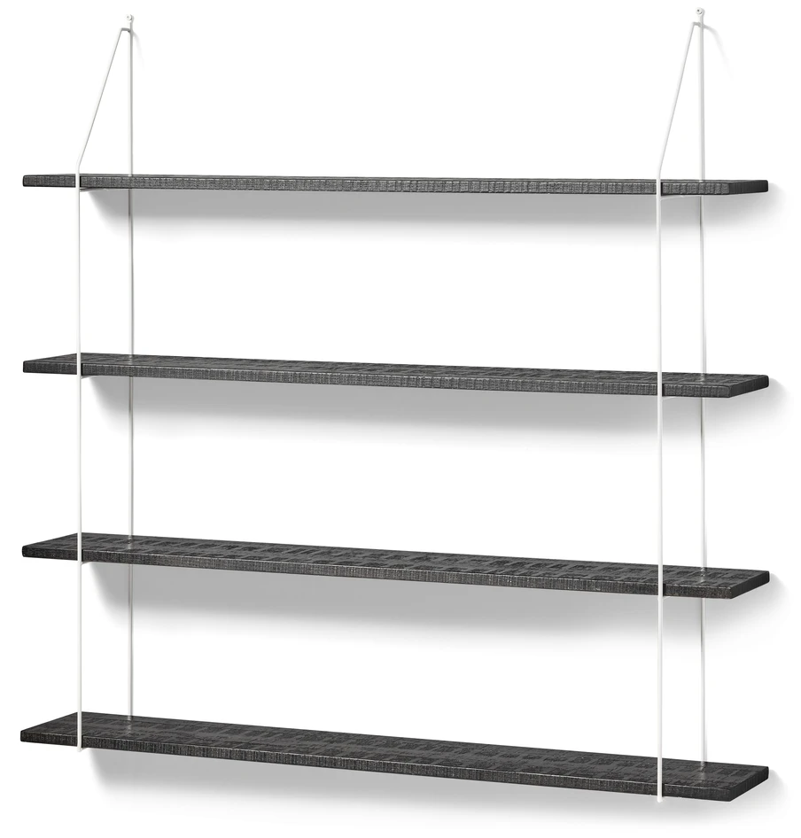 Axel rustik - Vägghylla, B 120 cm - Svart