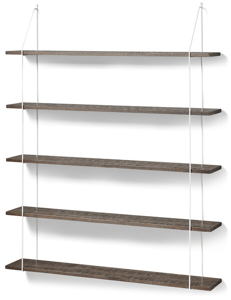 Axel rustik - Vägghylla, B 120 cm - Brun