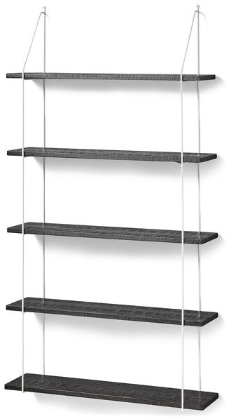 Axel rustik - Vägghylla, B 80 cm - Svart
