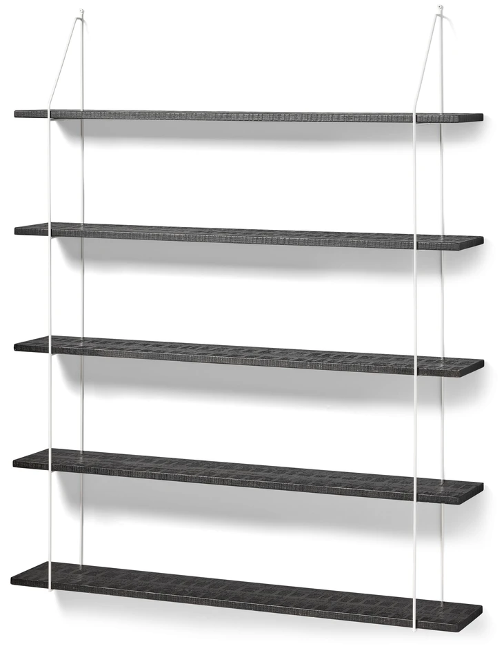 Axel rustik - Vägghylla, B 120 cm - Svart