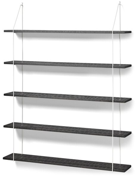 Axel rustik - Vägghylla, B 120 cm - Svart
