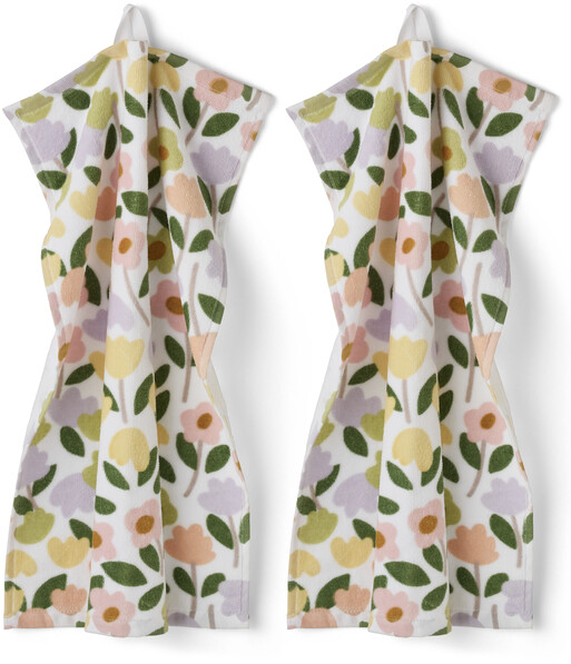 Petite Fleur - Gästhandduk, 2-pack, 30x50 cm - Flerfärgad