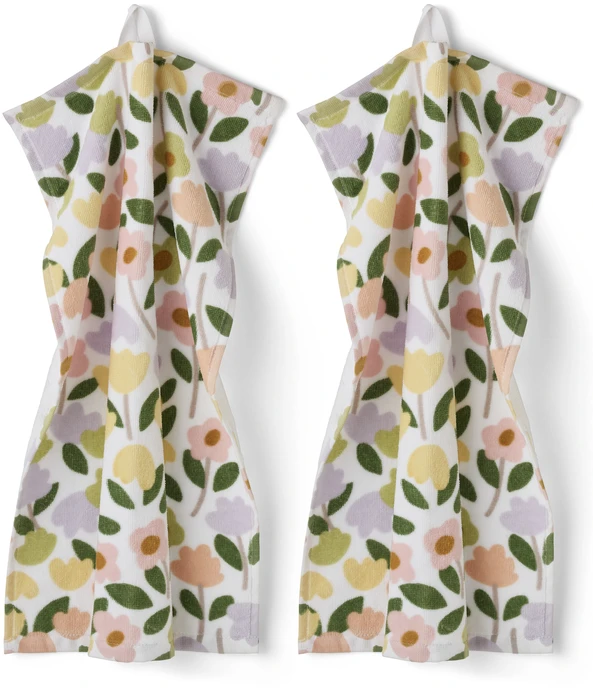 Petite Fleur, Gästhandduk, 2-pack, 30x50 cm