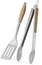 BBQ - Grillredskap, 16,5x46,5x6,2 cm, 2 delar - Grå