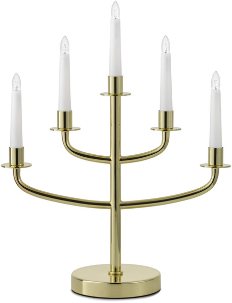 Signe - Adventssljusstake H 42 B 33,5 cm - Gul