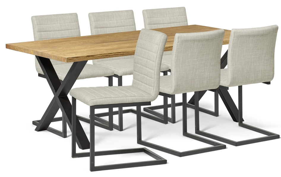 Eastwood - Matgrupp med 6 stolar Chatham - Beige