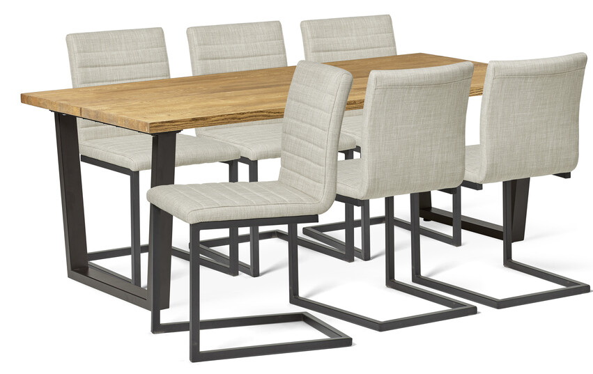 Eastwood - Matgrupp med 6 stolar Chatham - Beige