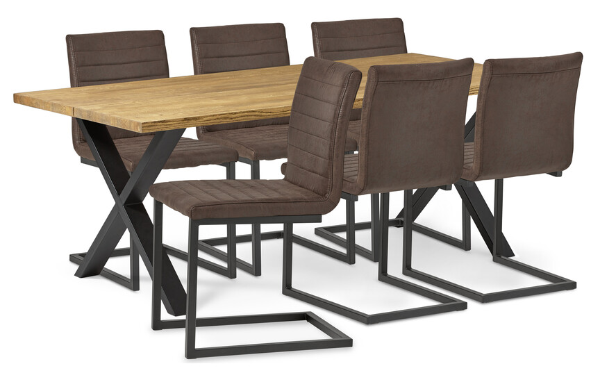 Eastwood - Matgrupp med 6 stolar Chatham - Beige