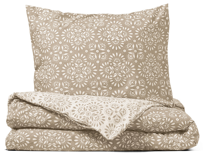 Yasmin - Påslakanset i microfiber - Beige