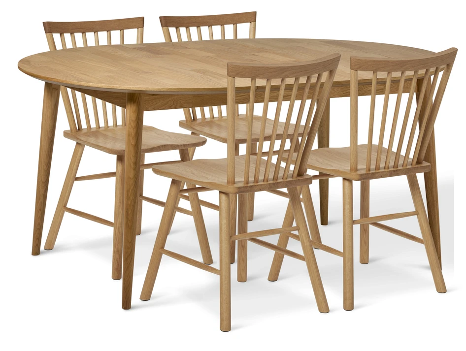 Harry - Matgrupp med 4 stolar Vista - Beige