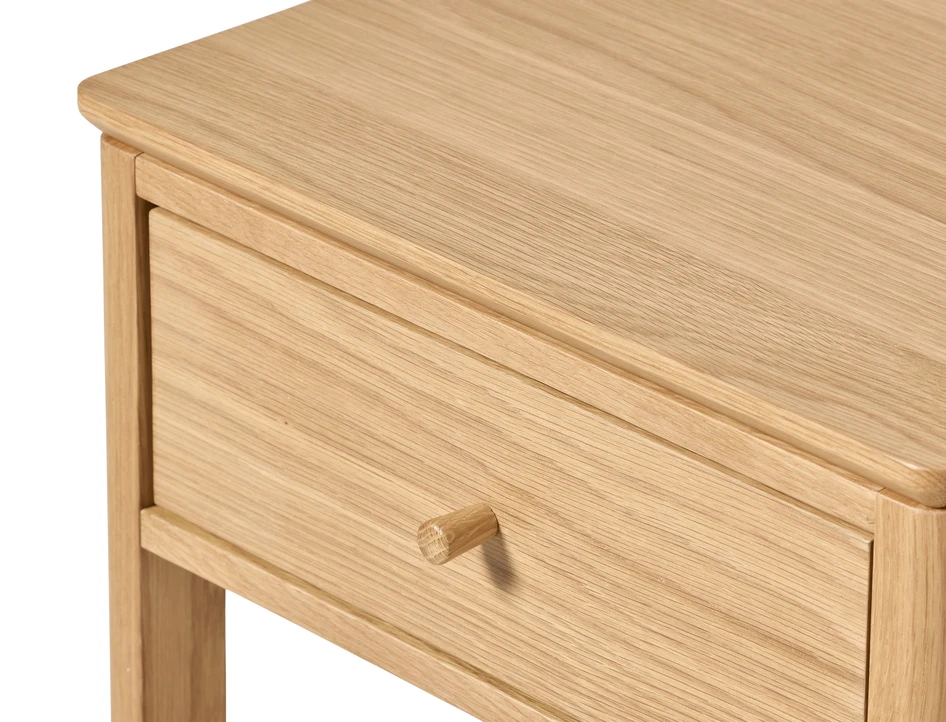 Tova - Sängbord med 1 låda, 40x37x70 cm - Beige