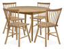 Harry - Matgrupp med 4 stolar Vista - Beige