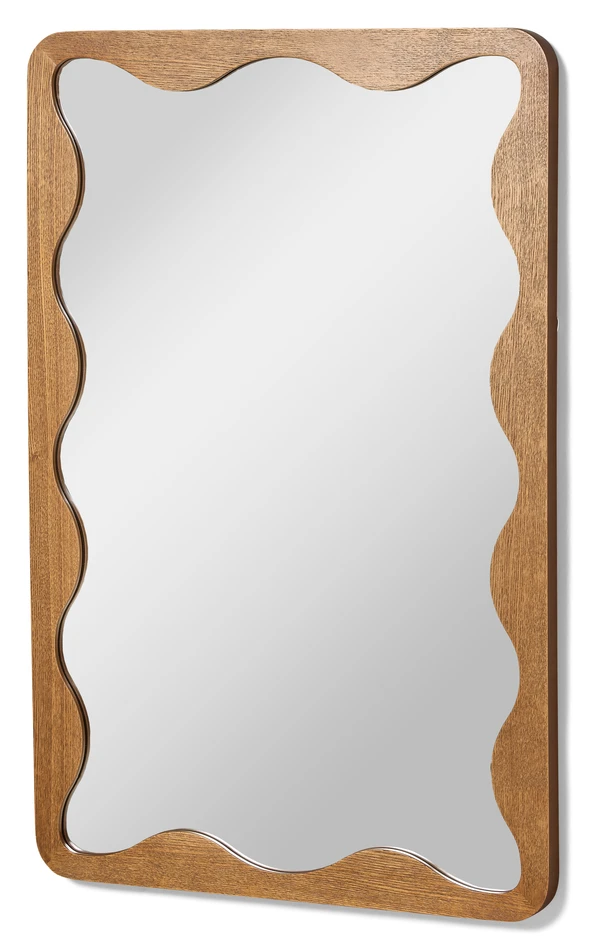 Flow - Väggspegel, B 60,5 L 91 cm - Brun