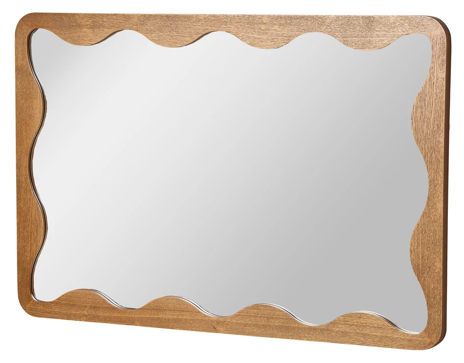 Flow - Väggspegel, B 60,5 L 91 cm - Brun