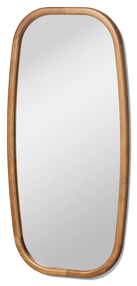 Ambra - Väggspegel, B 40 H 80 cm - Brun
