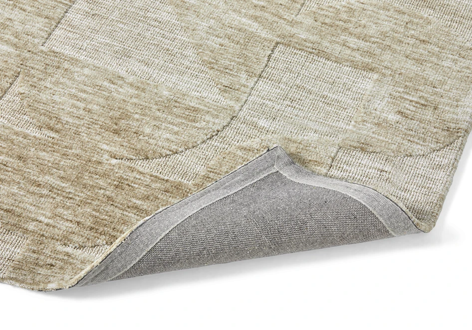 Florian - Stickad matta, 160x230 cm - Beige