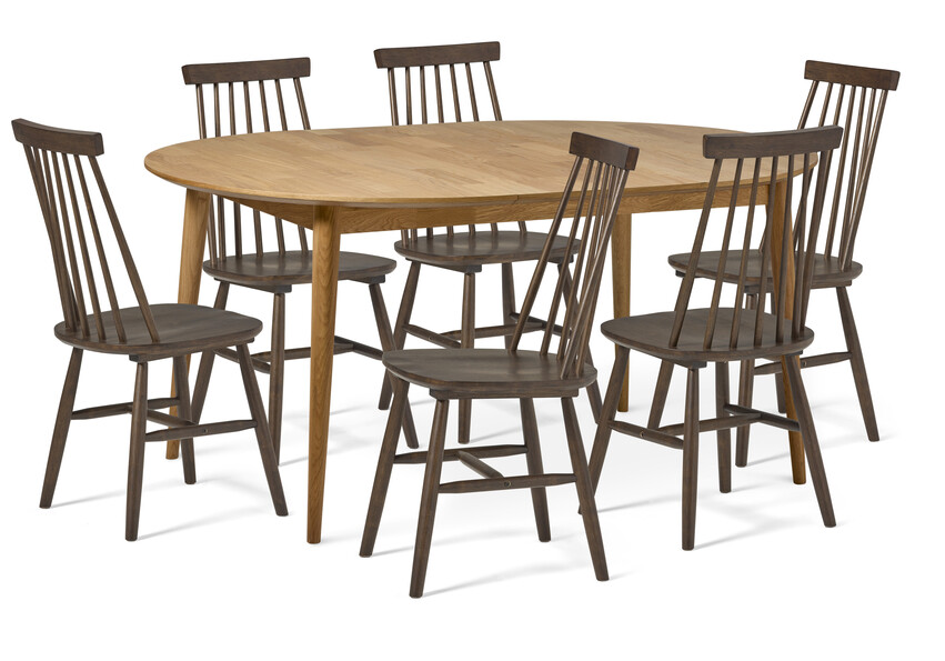 Harry - Matgrupp med 4 stolar Einar - Beige