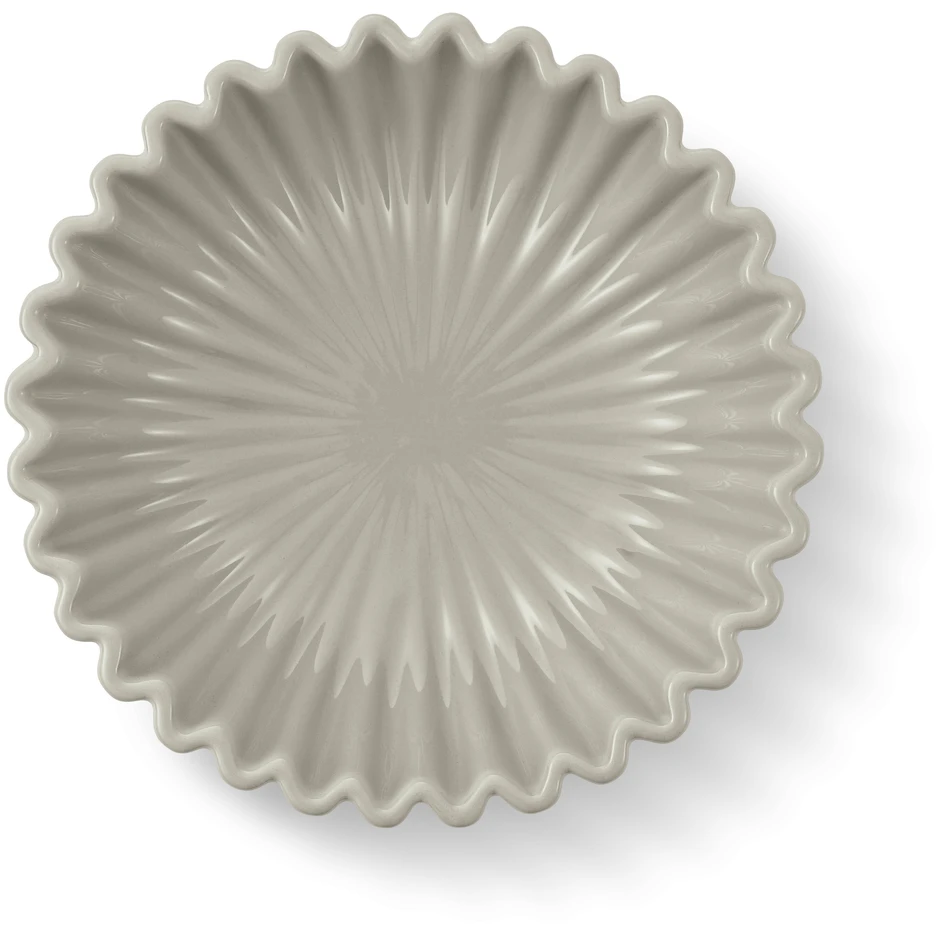 Ellie - Fat, H 7,3 Ø 25 cm - Beige