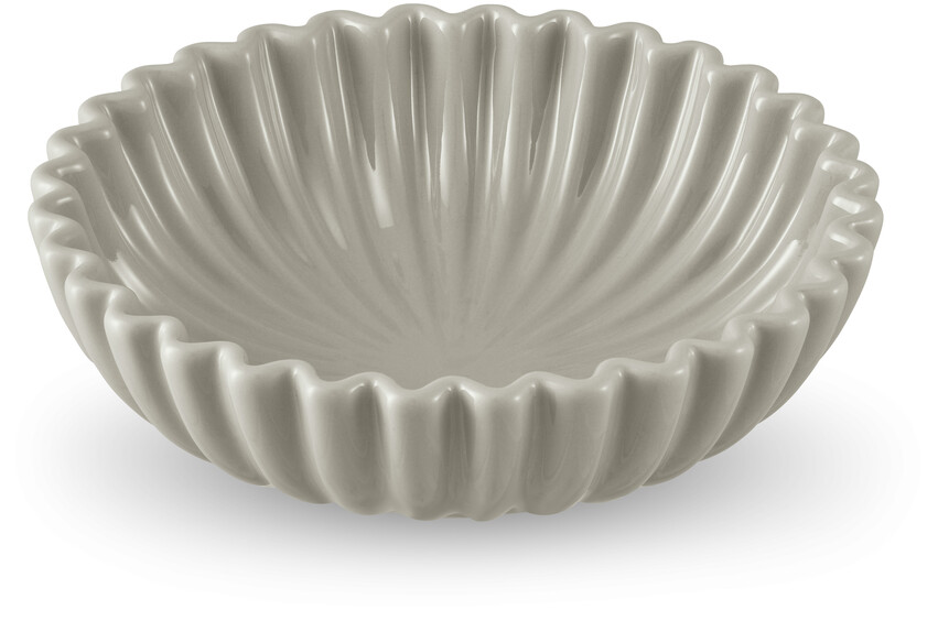 Ellie - Fat, H 7,3 Ø 25 cm - Beige