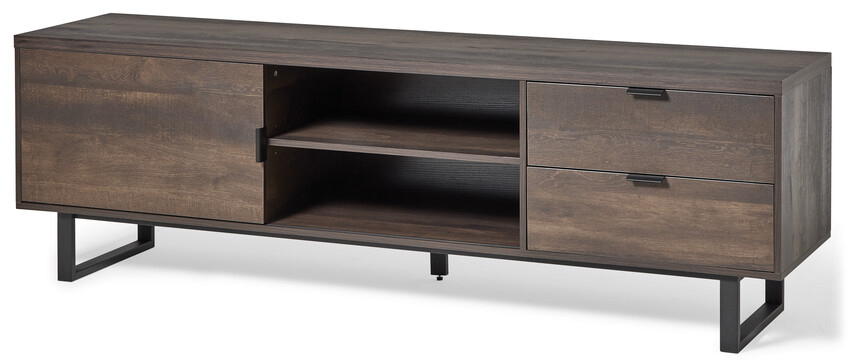 Holly - Tv-bänk, 188x45x60 cm - Svart