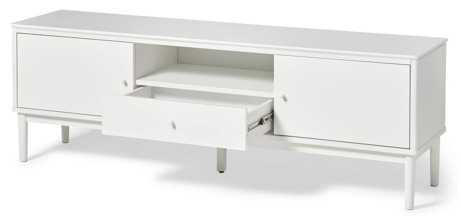 Tova - Tv-bänk, 165x40x55 cm - Vit