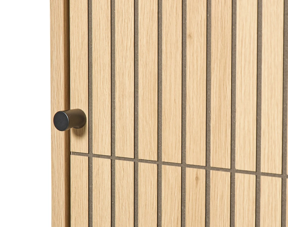 Tino - Garderob med 2 dörrar, 51x60x200 cm - Beige