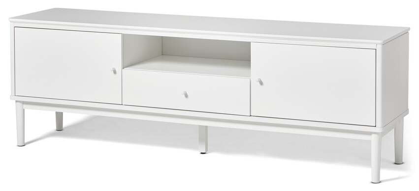 Tova - Tv-bänk, 165x40x55 cm - Vit