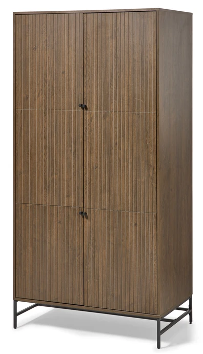 Tino, Garderob med 4 dörrar, 99x60x200 cm