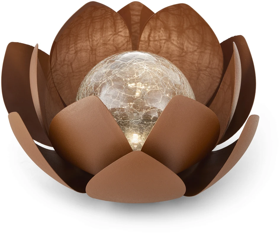 Lutea - Solcellsbelysning, H14 Ø19 cm - Orange