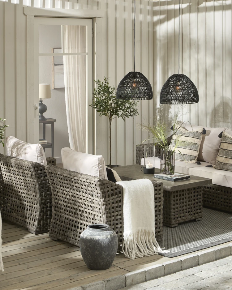 Riviera - Utegrupp med soffa, 2 fåtöljer och bord - inspiration