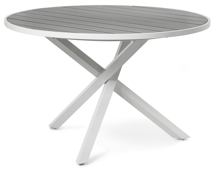 Modena - Utebord, Ø 120 cm - Vit