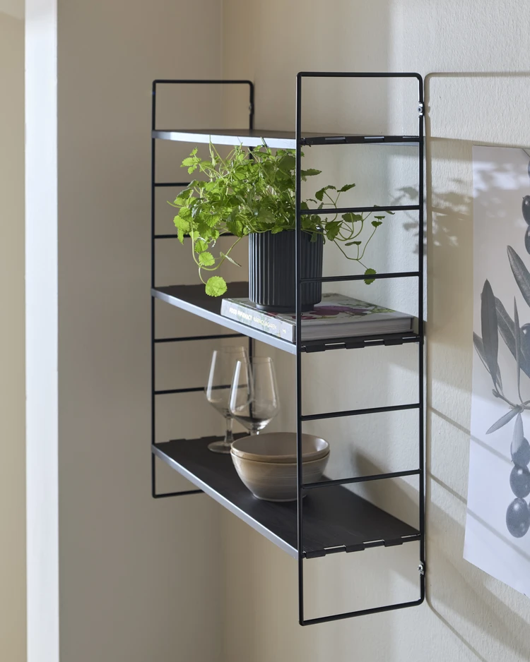 Wera - Vägghylla byggbar med 3 hyllplan, 60x18x69,4 cm - inspiration
