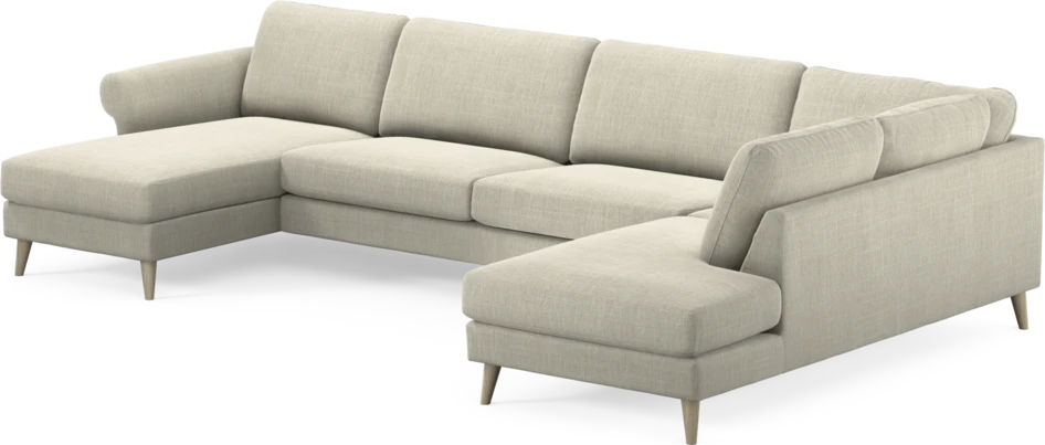 Bridge - 3-sits soffa med schäslong vänster och divan höger - Beige