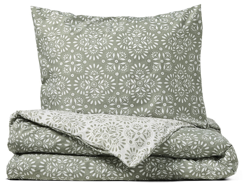 Yasmin - Påslakanset i microfiber - Grön
