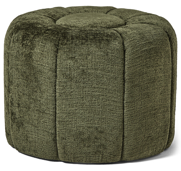 Blomman - Puff, Ø50 cm - Grön