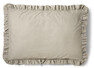 Bridgeport - Örngott till hotellkudde i garnfärgad bomull med volang, 70x100 cm  - Beige